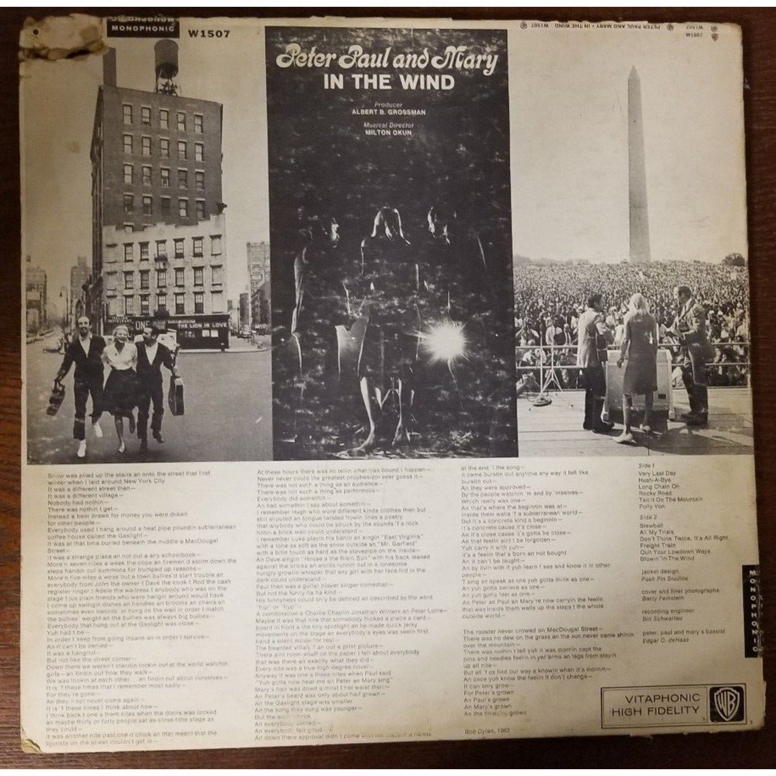 Peter paul and mary in the wind Record