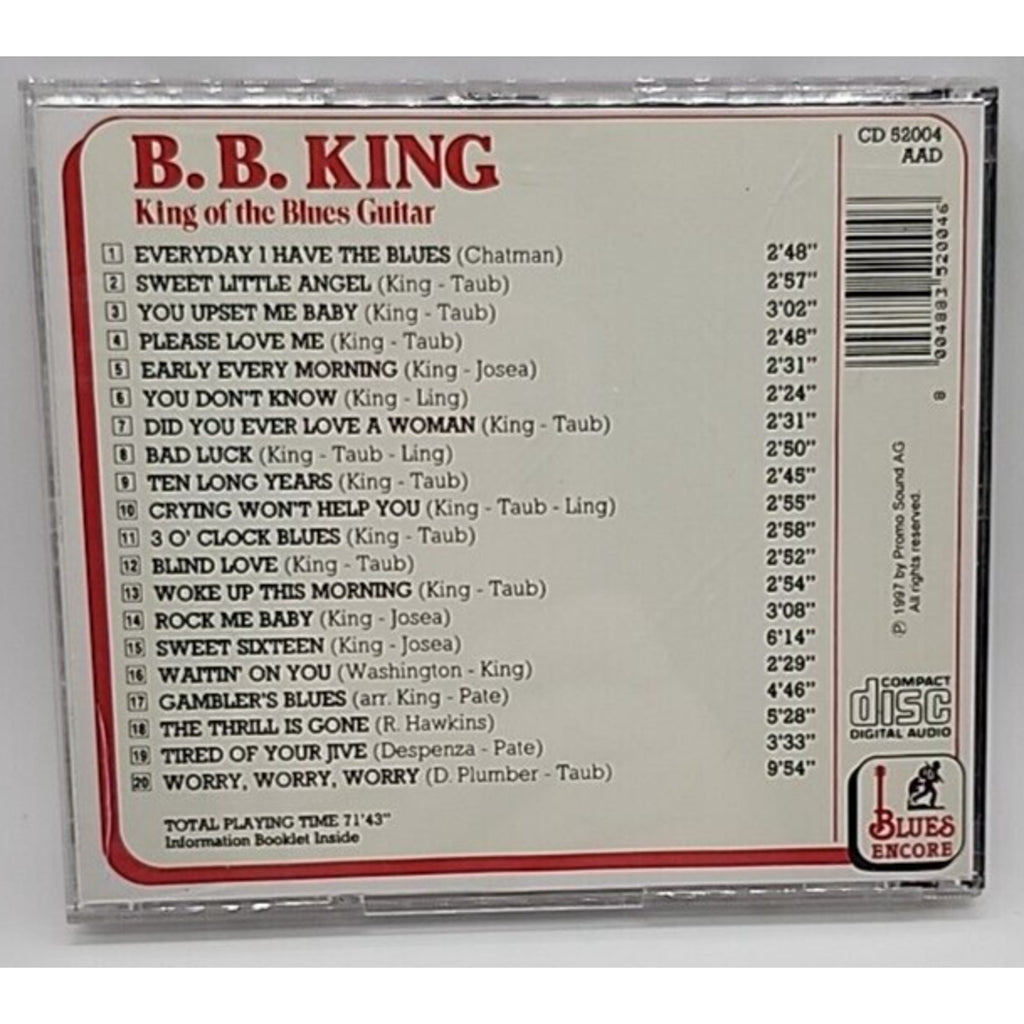 B.b. King King Of The Blues Guitar (CD)