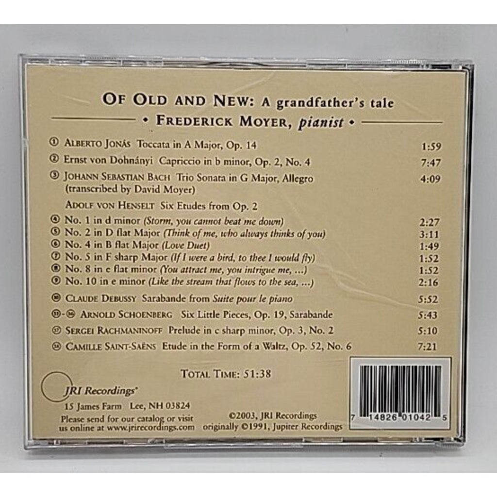Of Old & New by Jonas / Debussy / Saint-Saens / Moyer (CD, 2007)