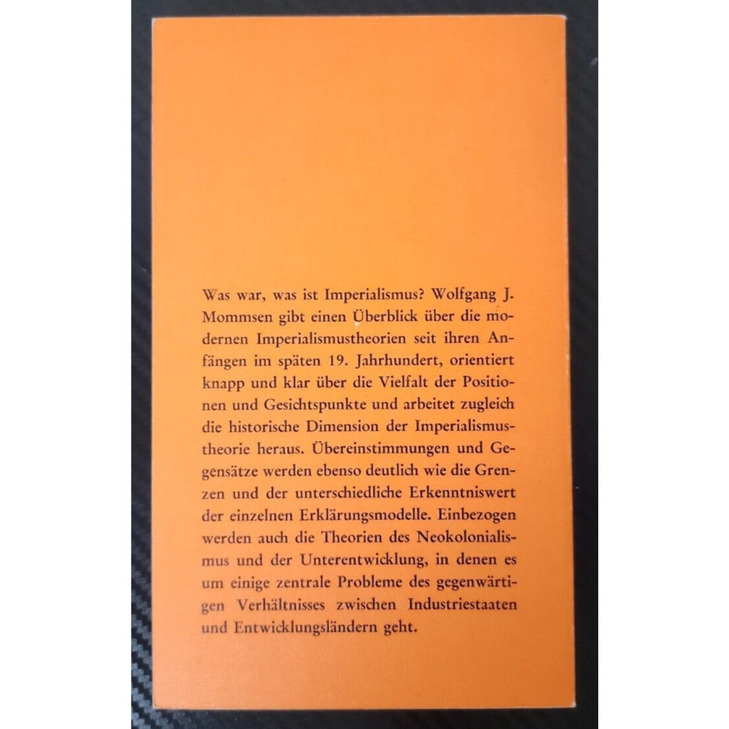 Wolfgang J. Mommsen Imperialismus-theorien