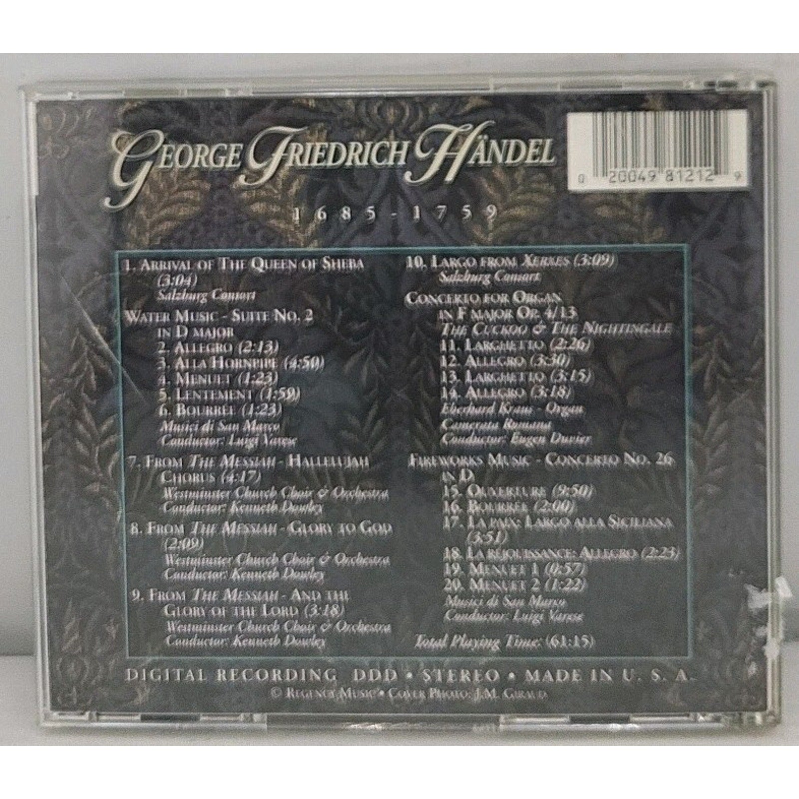 The Masterpiece Collection: Handel CD Volume 5