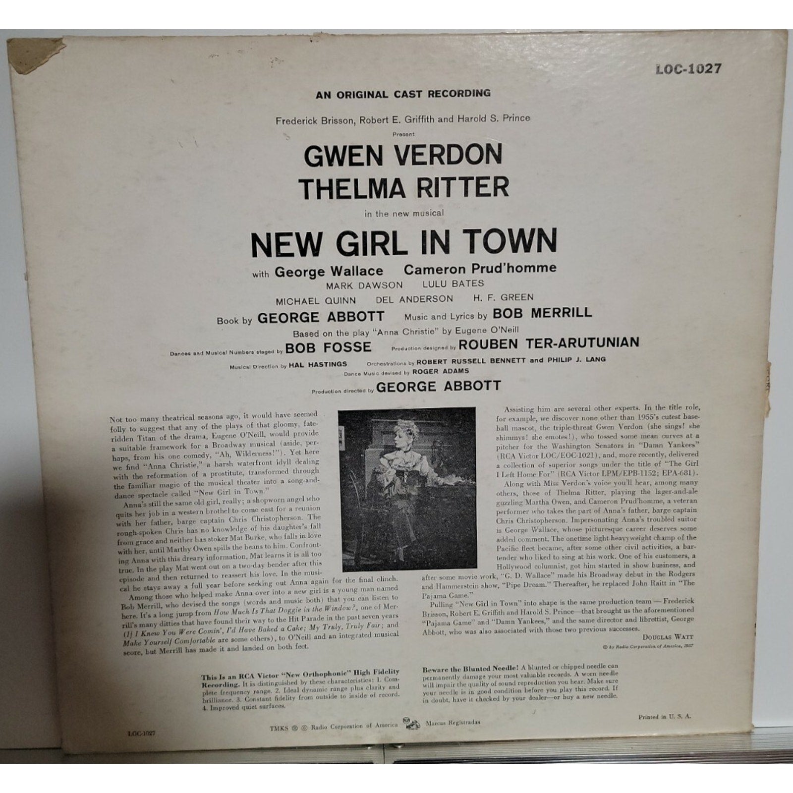 Gwen Verdon, Thelma Ritter – New Girl In Town (Vinyl)