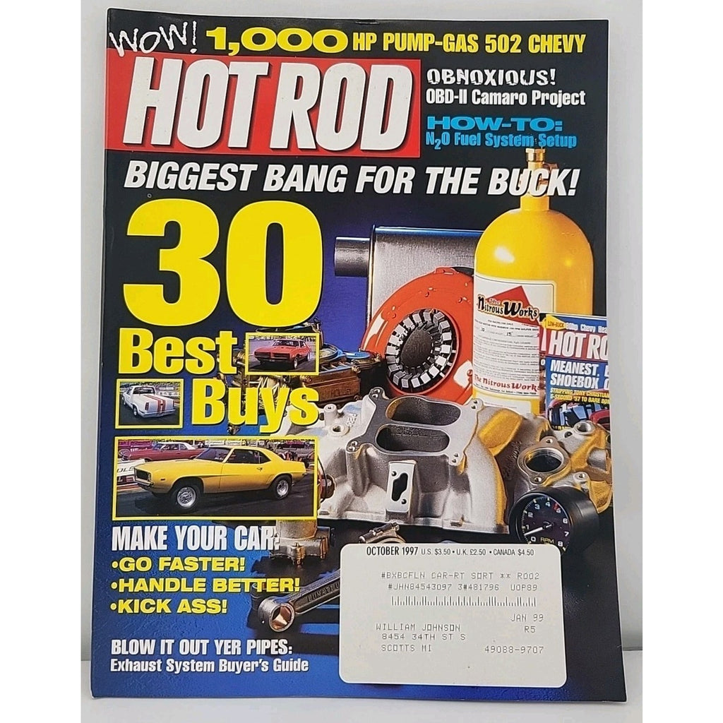 Hot Rod Magazine October 1997