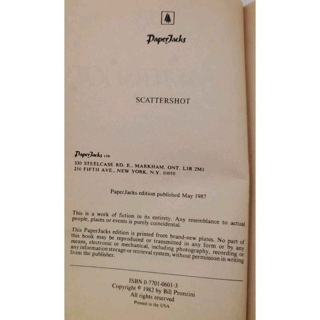 Scattershot by Bill Pronzini (1983, Trade Paperback)