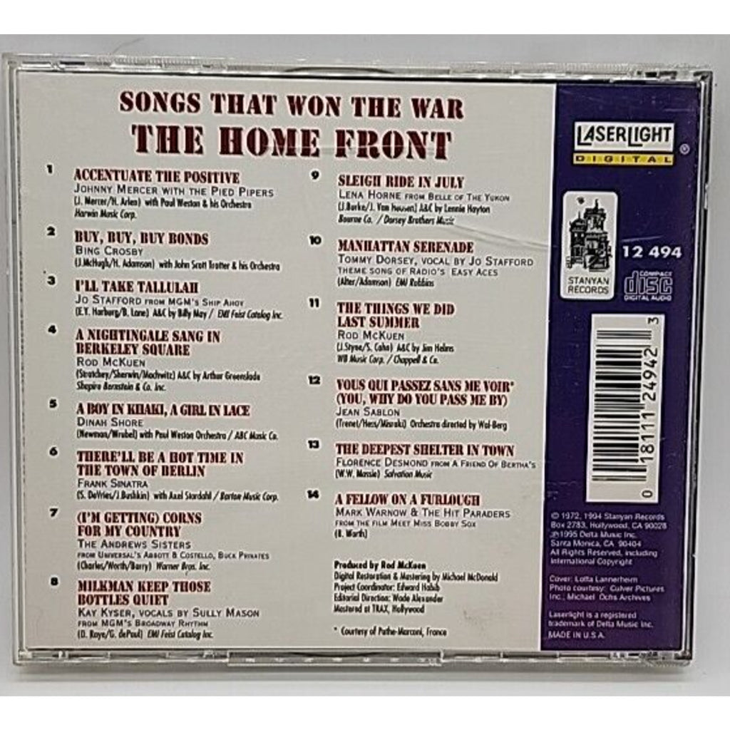 Songs that Won the War, Vol. 4: Home Front by Various Artists (CD, May-1995,...