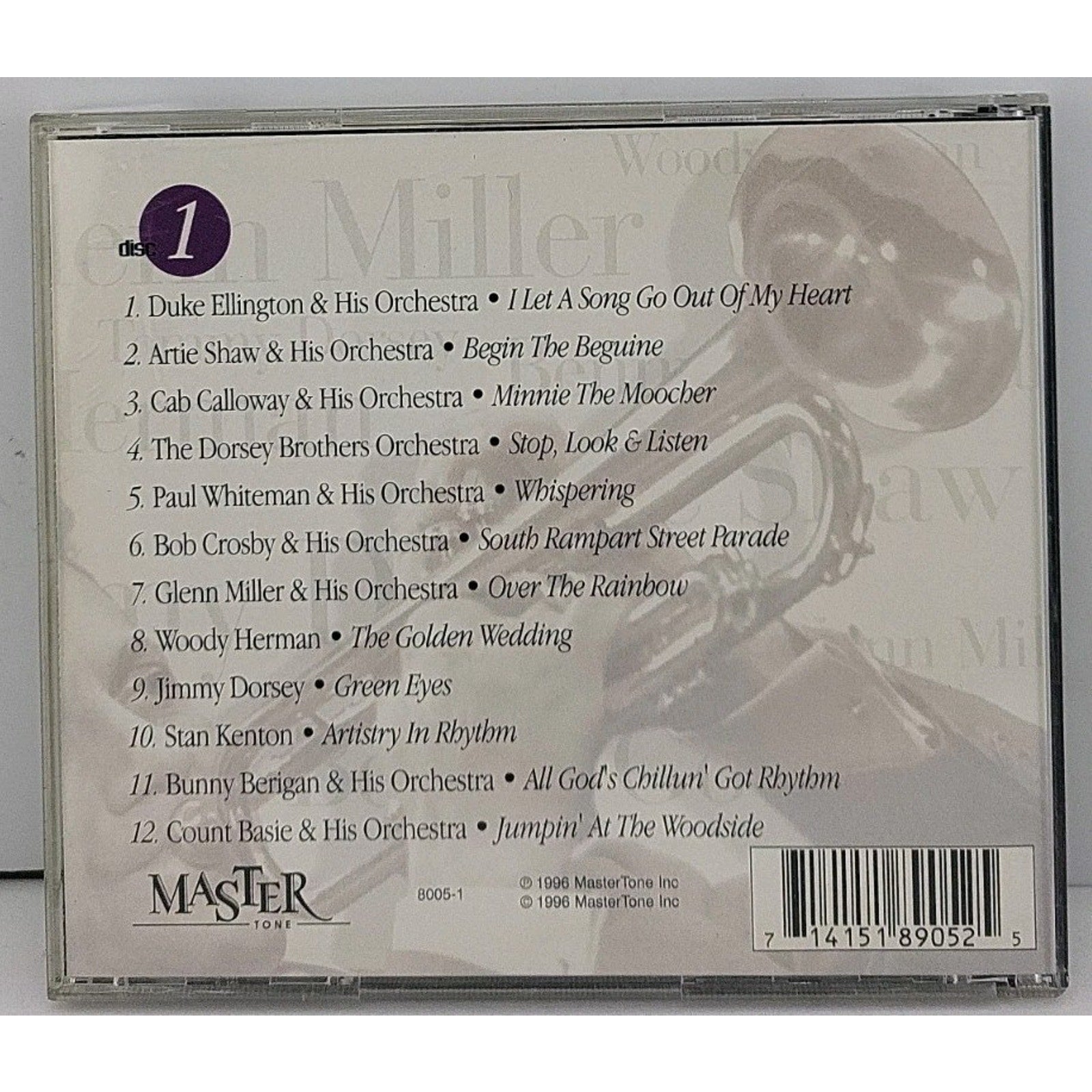 Big Band Legends - Disc 1 (CD, 1996, Master Tone)