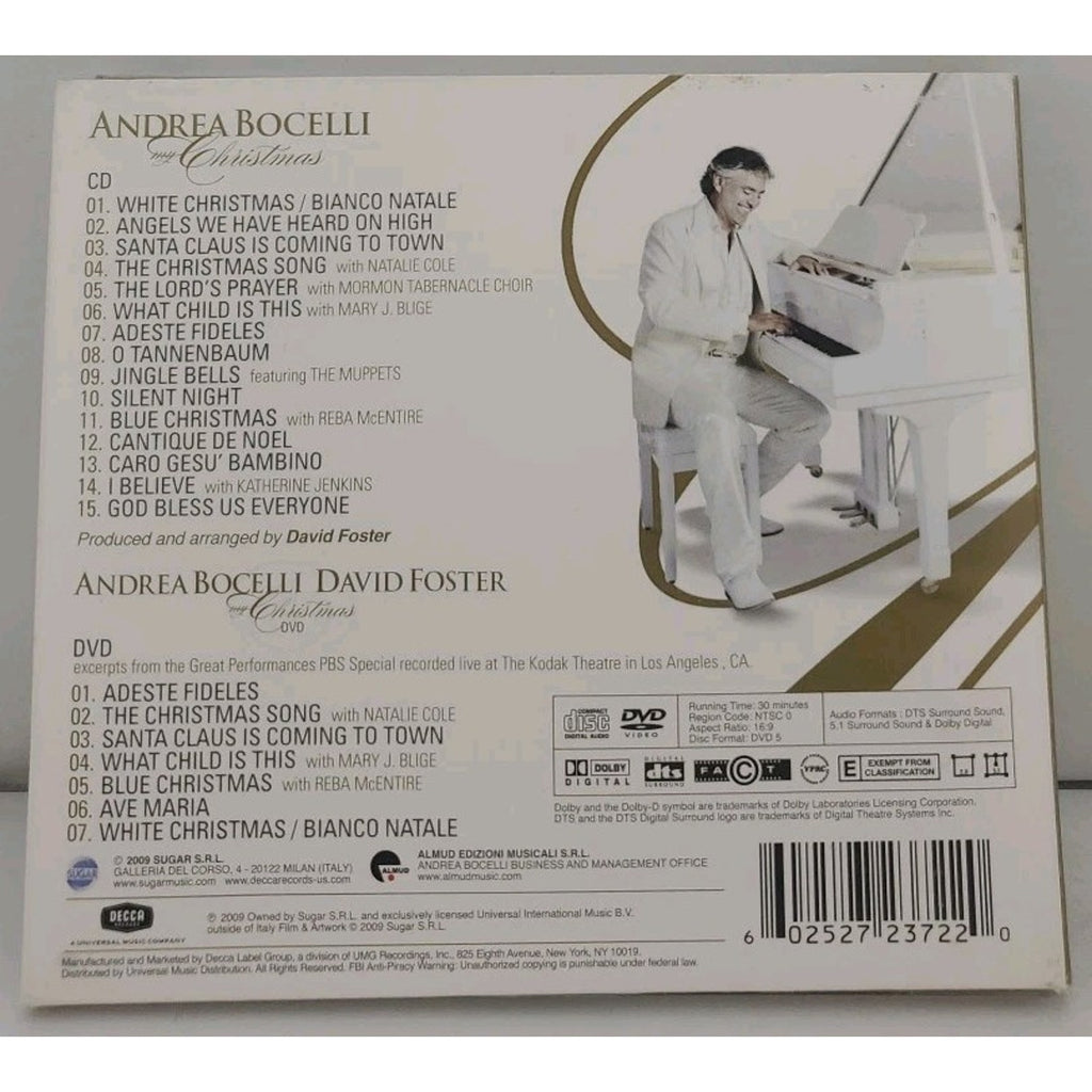 My Christmas [Deluxe Edition] [CD/DVD Combo] by Bocelli, Andrea (CD, 2009)