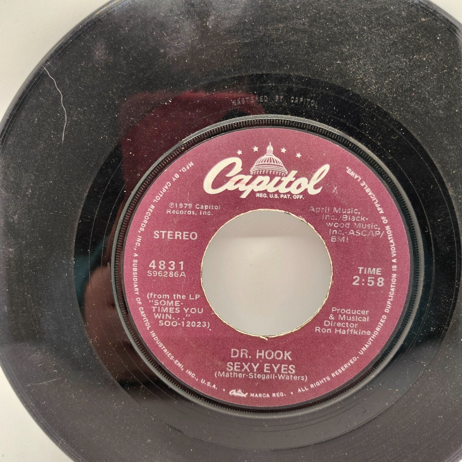 Help Me Mama / Sexy Eye By Doctor Hook (Record) - 4831
