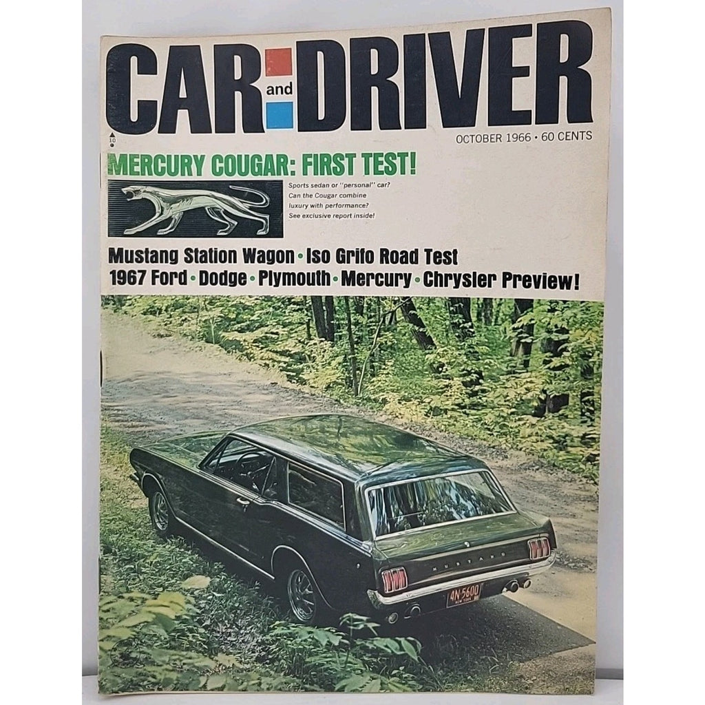Car And Driver Magazine - October 1966 - Volume 12 Number 4