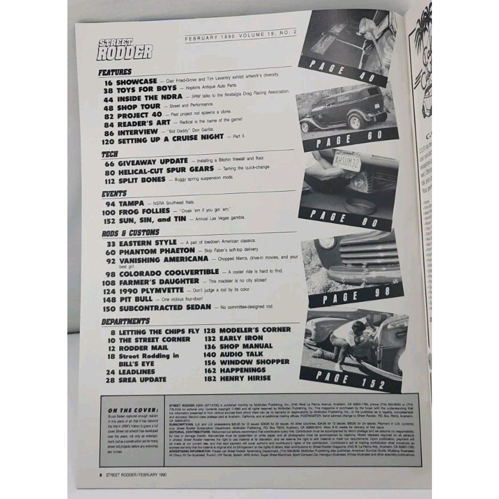 Street Rodder Magazine - February 1990 - Volume 19 No. 2