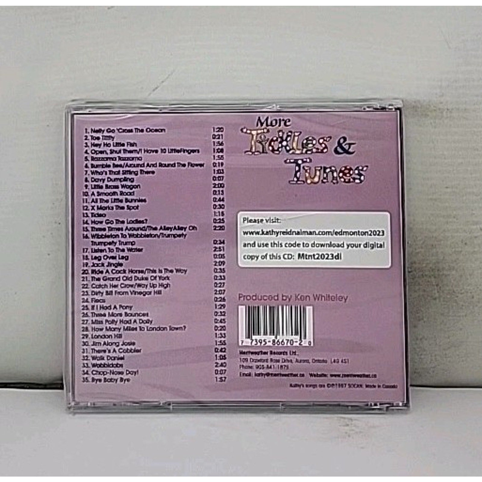More Tickles & Tunes by Kathy Reid-Naiman (CD, 2007) *Brand New*