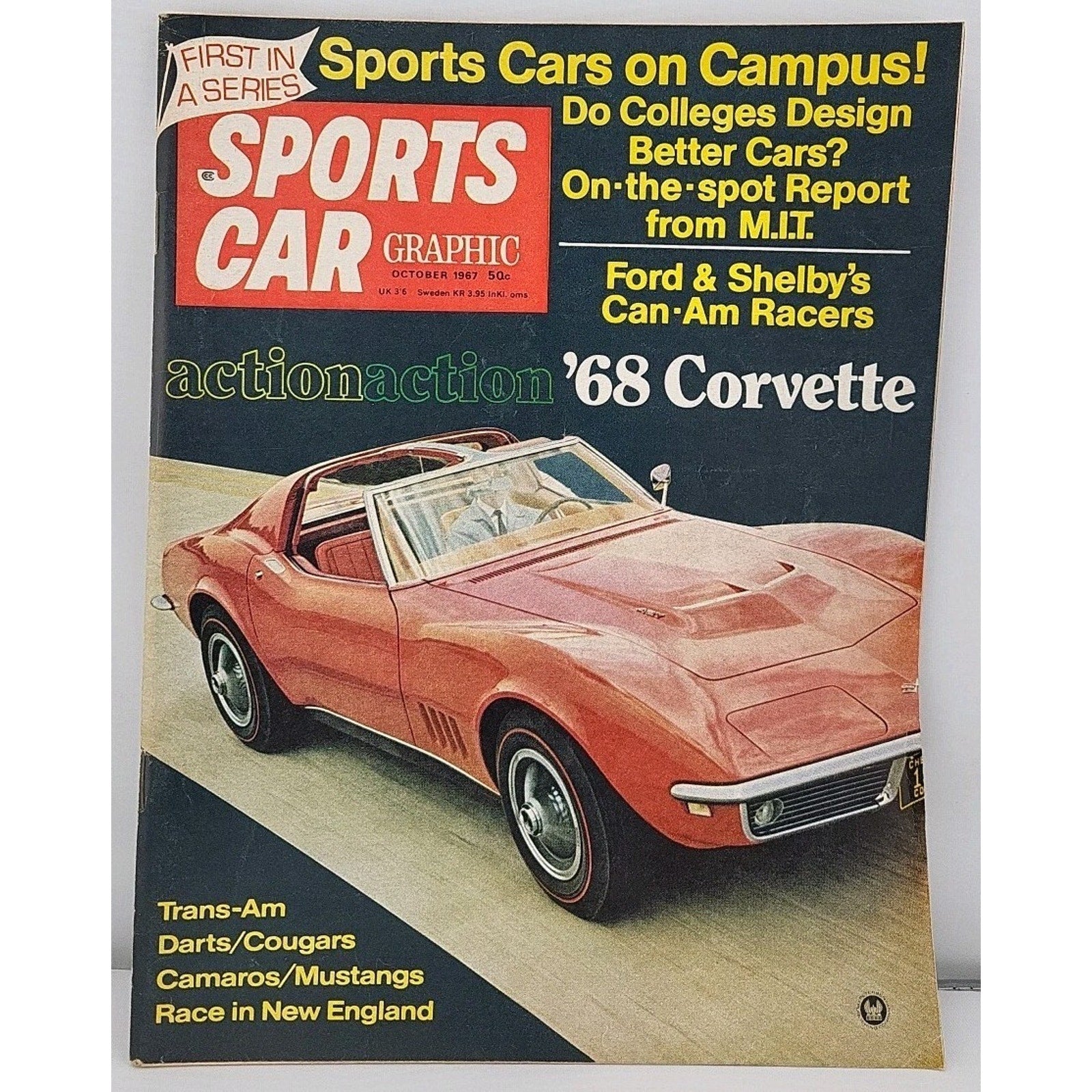 Sports Car Graphic Magazine October 1967
