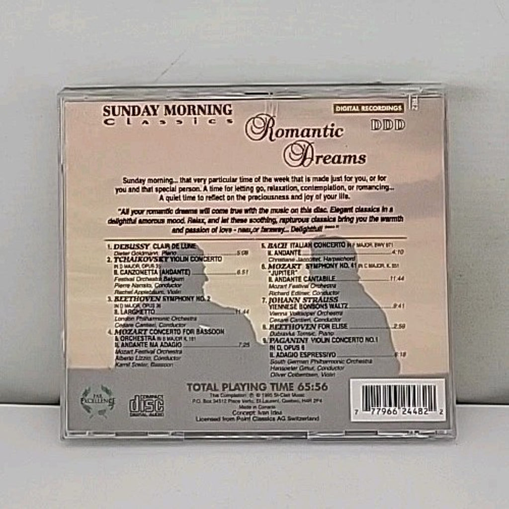 Sunday Morning Classics Romantic Dreams CD Debussy Beethoven Mozart