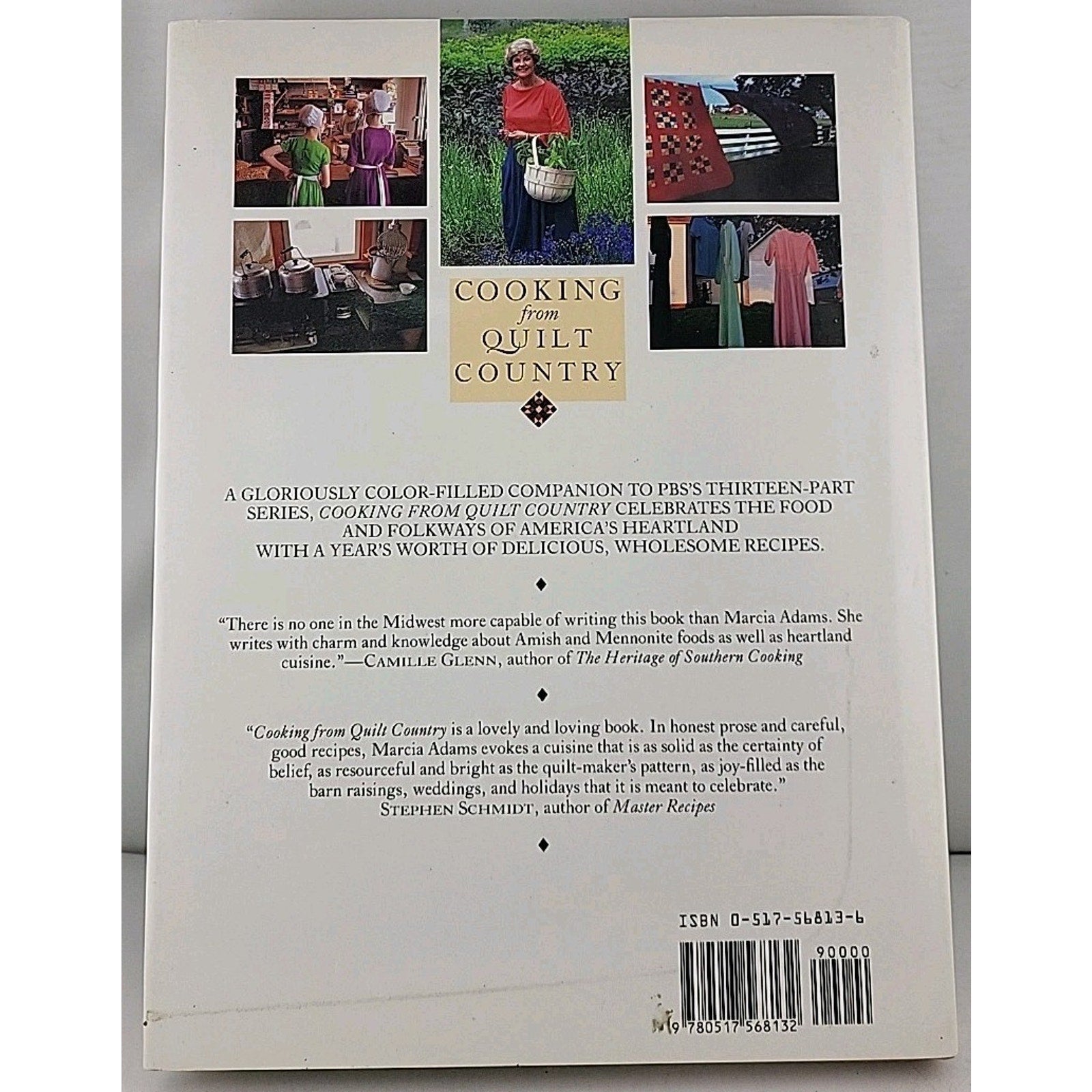 Cooking from Quilt Country by Marcia Adams (1988, Hardcover)