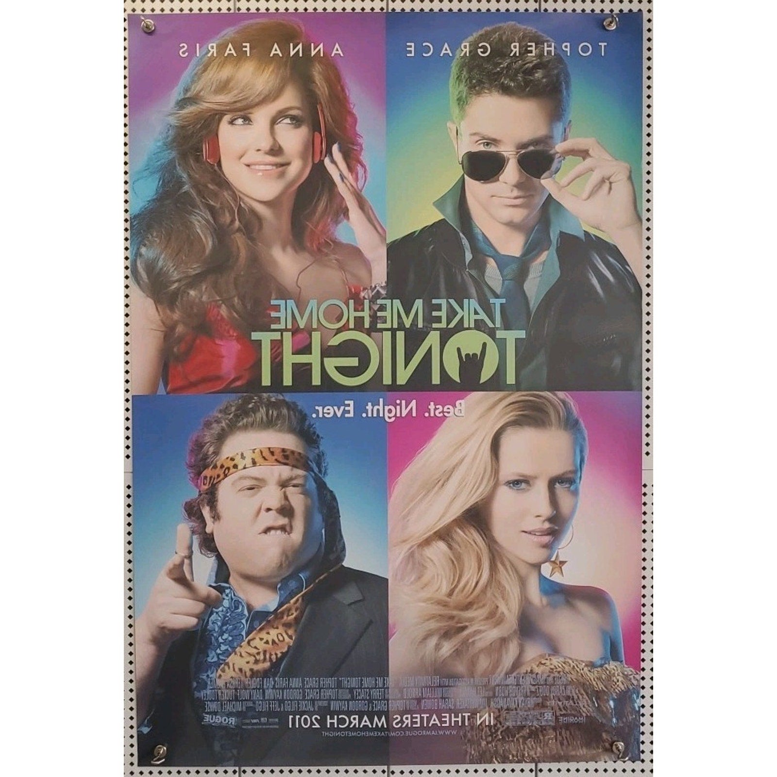 Take Me Home Tonight Original 27x40 D/S Movie Poster 2011