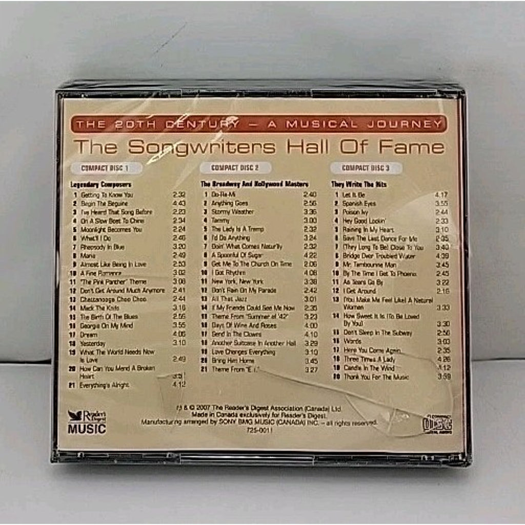 Reader's Digest Music - The Songwriters Hall Of Fame: The 20th Century *NEW*