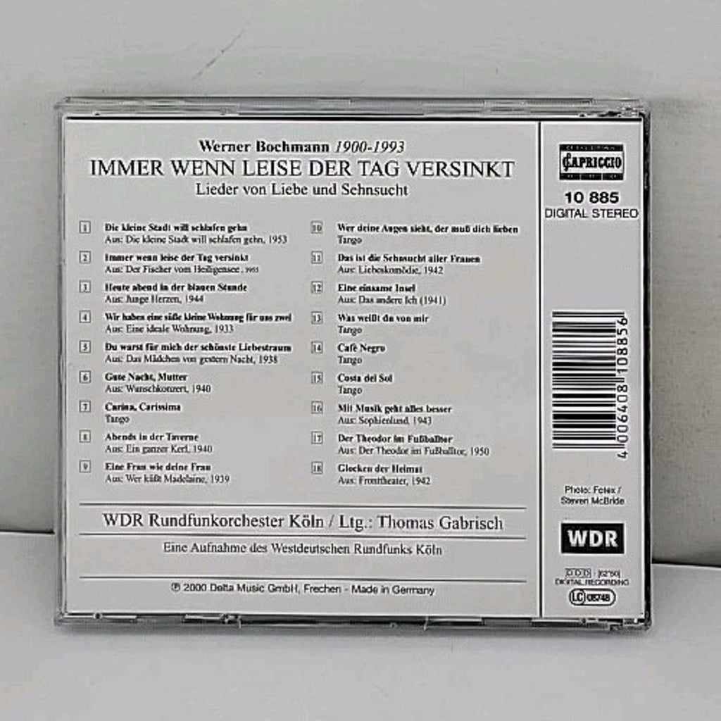 Immer Wenn Leise der Tag Versinkt by Thomas Gabrisch (CD, Dec-2004, Capriccio...