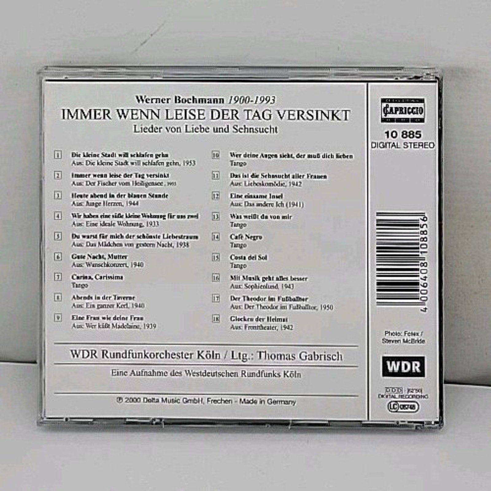 Immer Wenn Leise der Tag Versinkt by Thomas Gabrisch (CD, Dec-2004, Capriccio...