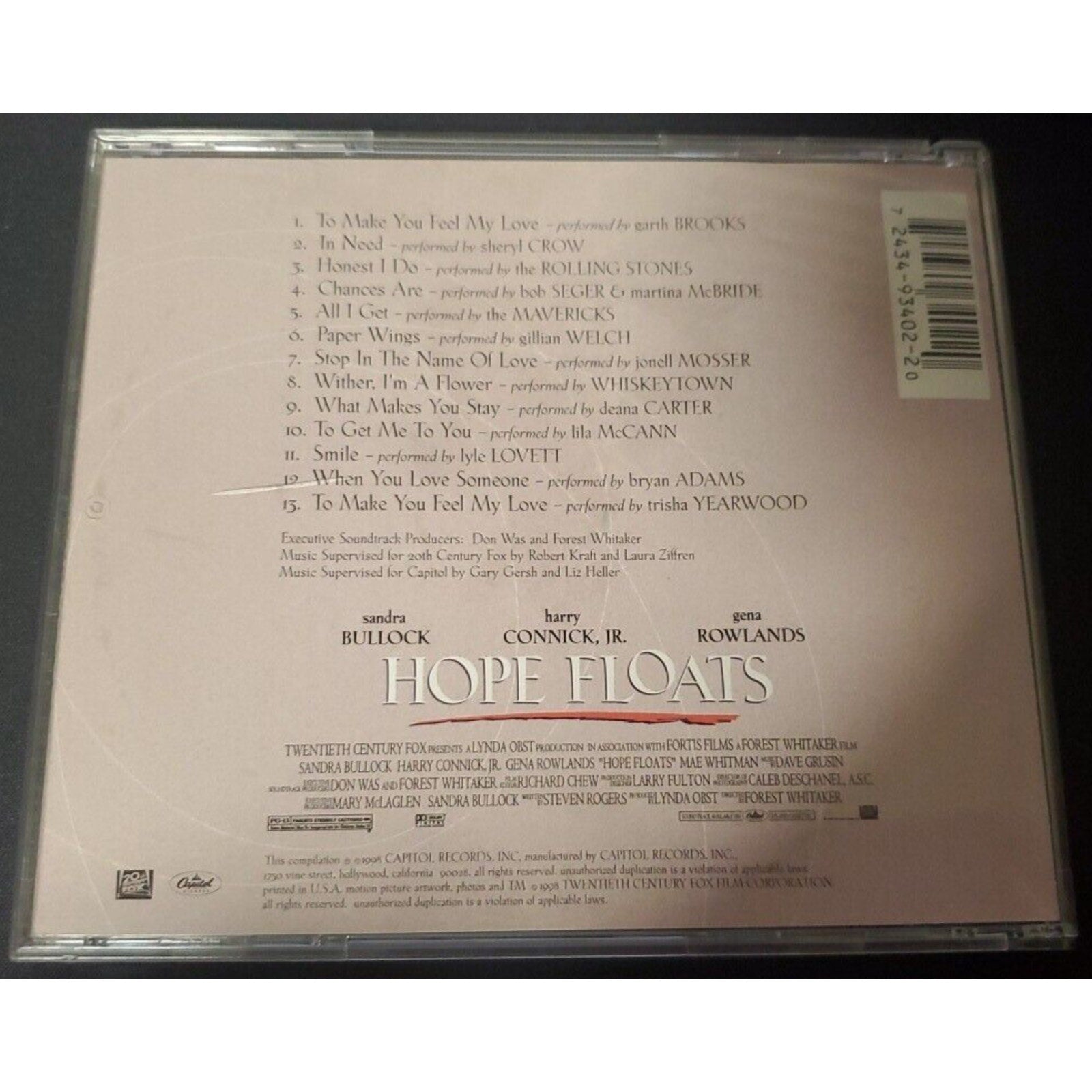 Various Artists - Soundtracks : Hope Floats: Music From The Motion Picture CD
