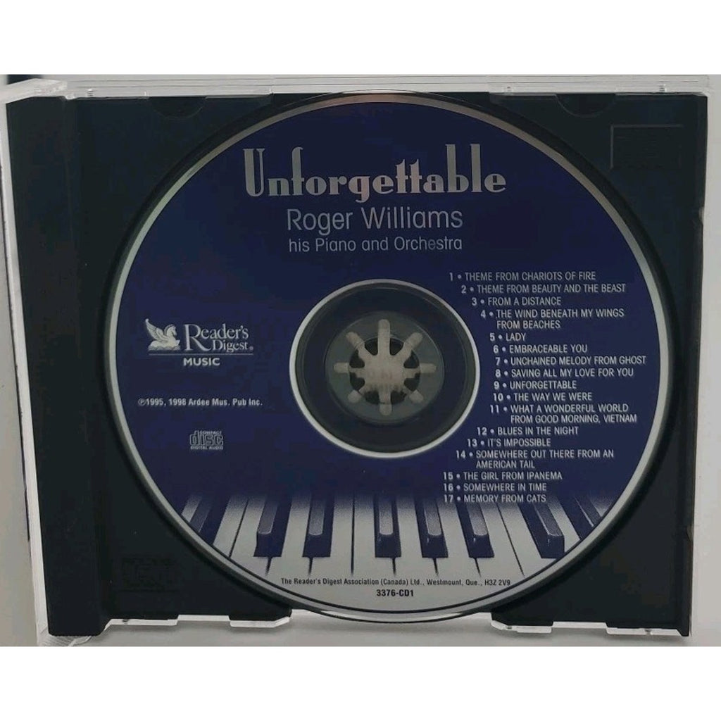 Readers Digest Music CD: Unforgettable - Roger Williams: Piano & Orchestra