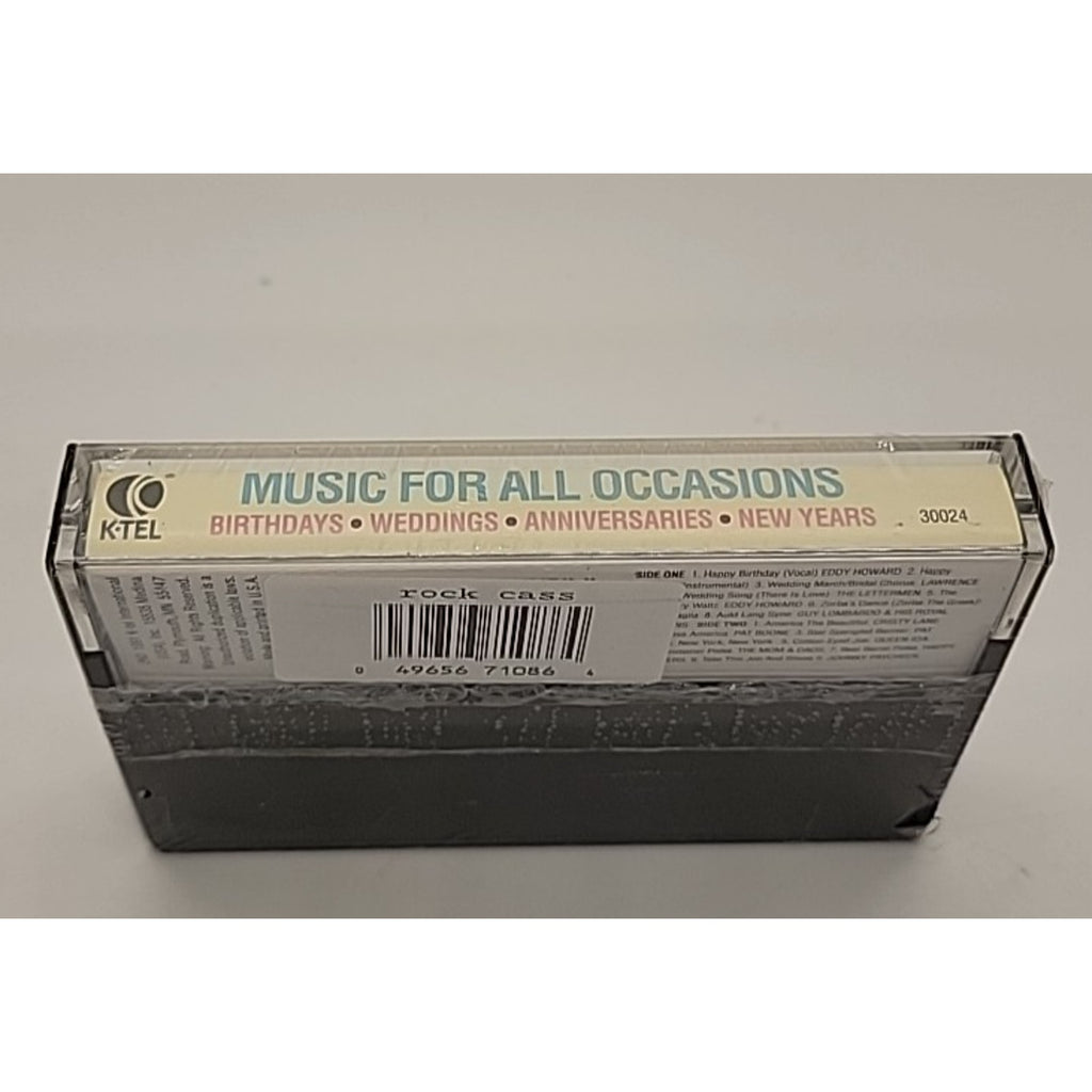Music for All Occasions [K-Tel] by Various Artists (Cassette, Jul-1991) *New*