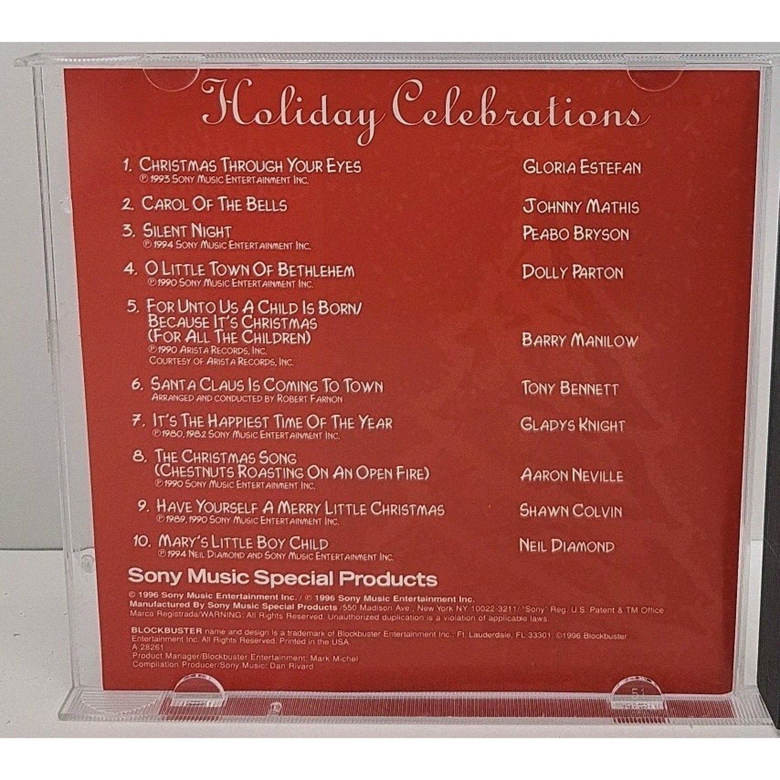 Holiday Celebrations By Various Artists (CD) 1996