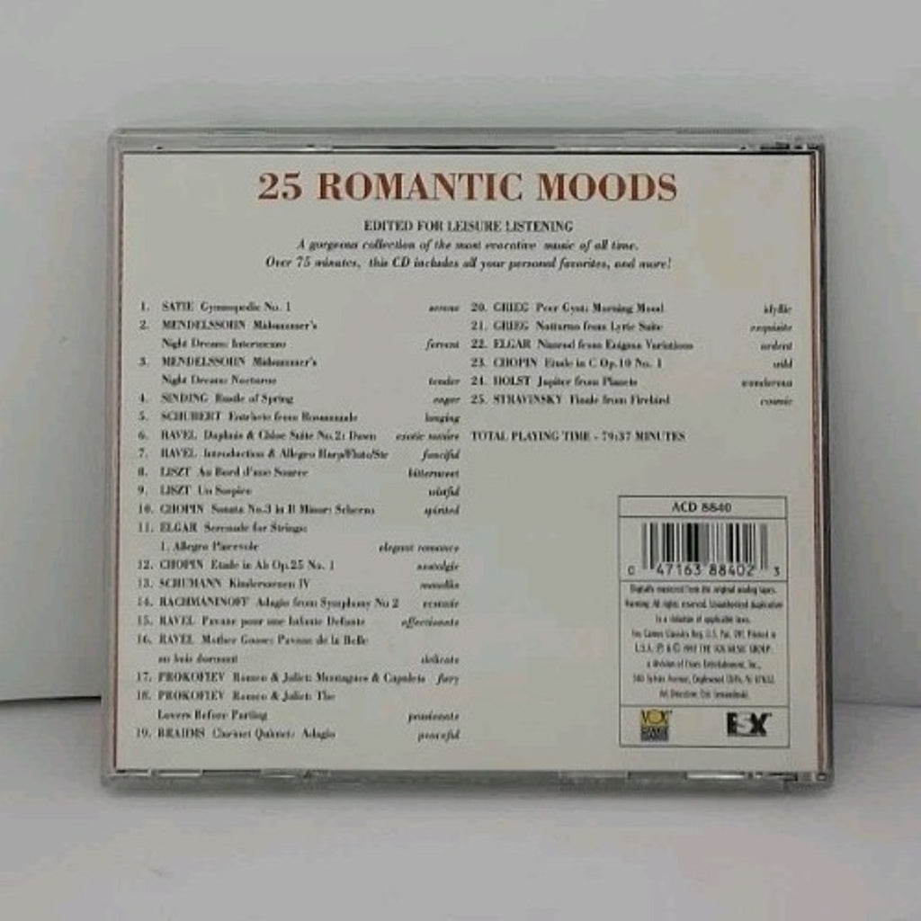 25 Romantic Moods by Various (CD, 1997)