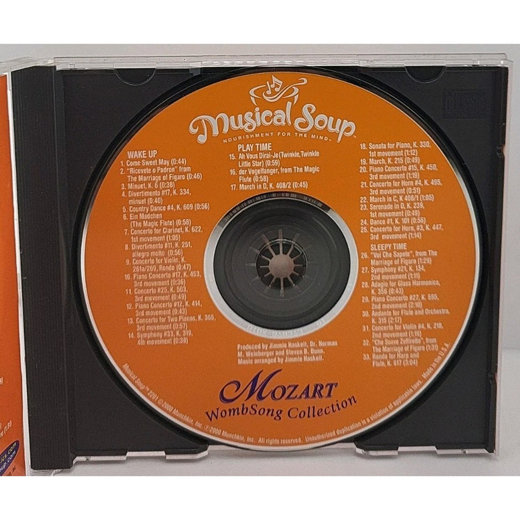 Mozart Wombsong - Audio CD By Musical Soup B62