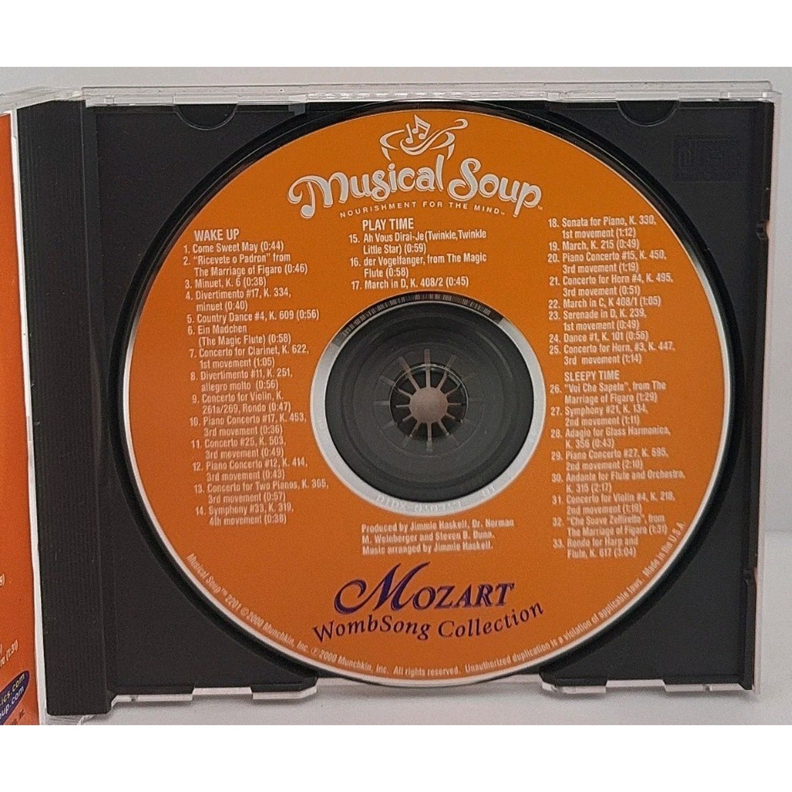 Mozart Wombsong - Audio CD By Musical Soup B62