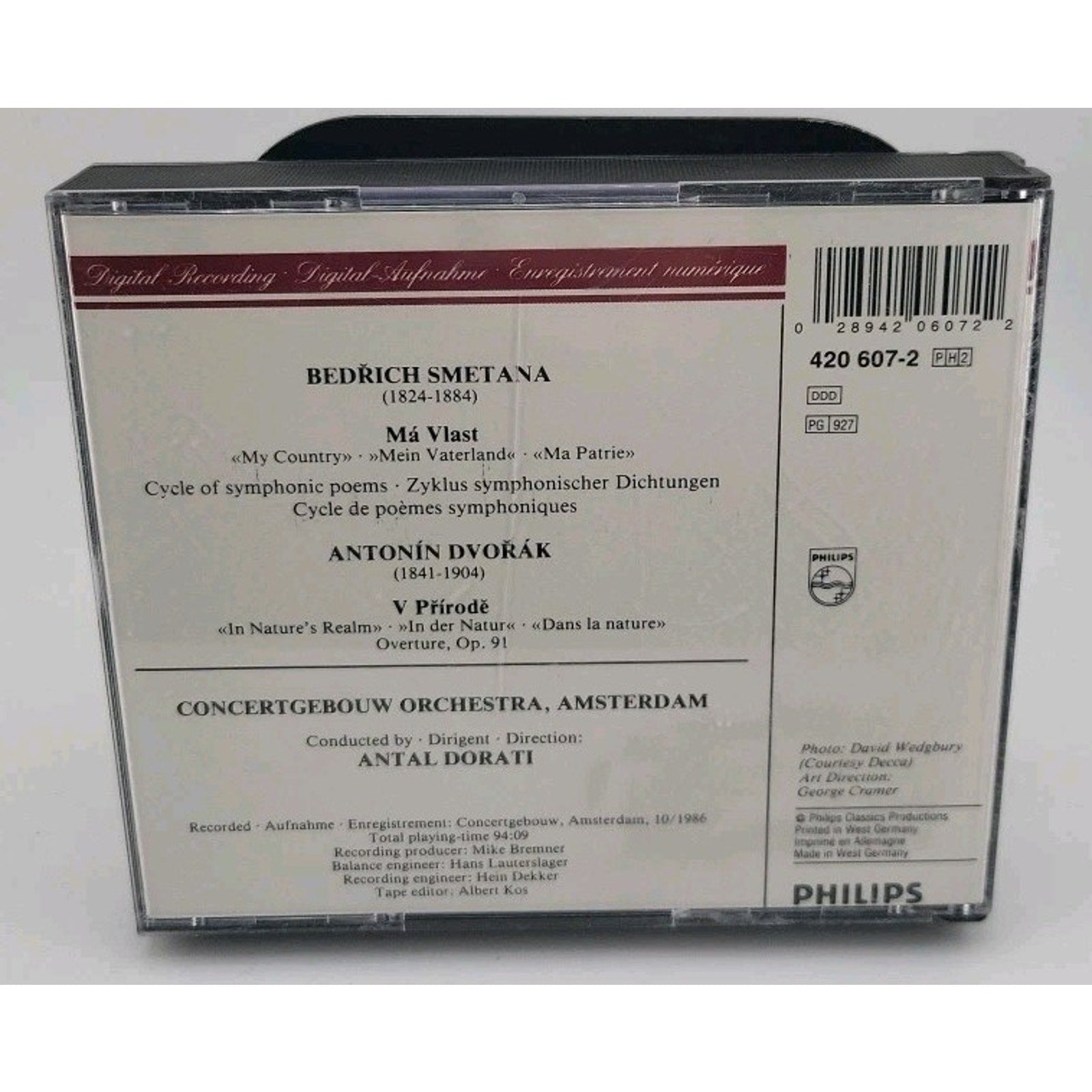Smetana: Ma Vlast by Royal Concertgebouw Orchestra; Dorati, Antal (2 CD, 2009)