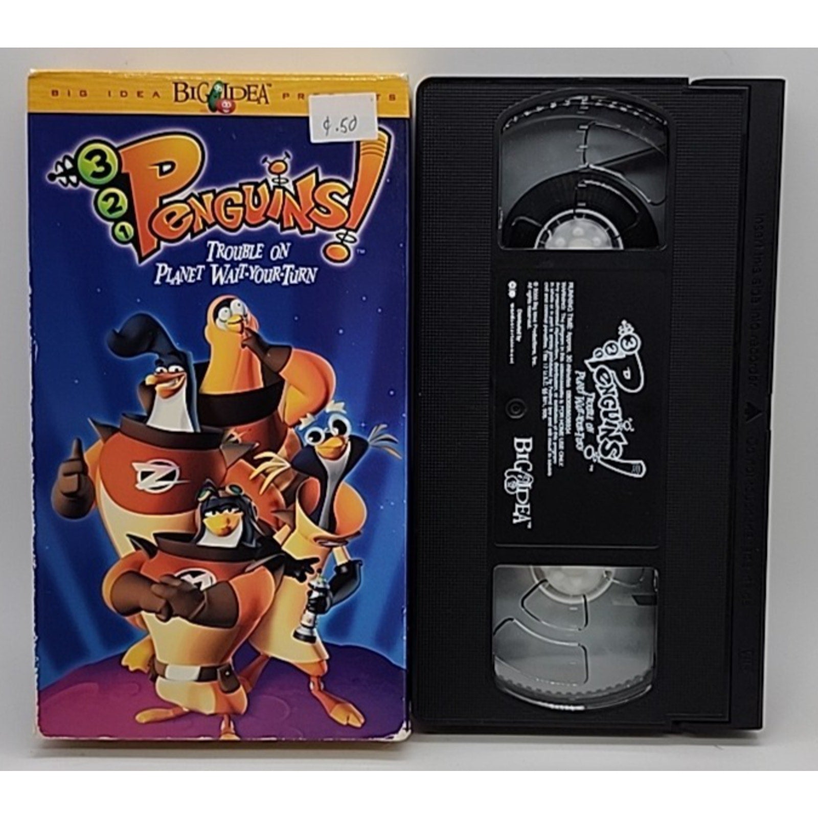 321 Penguins! Trouble On Planet Wait-Your-Turn Penguin (VHS,2000)