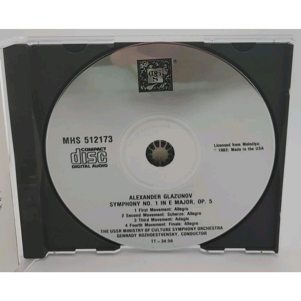 Alexander Glazùnov Symphony No.1 (CD)