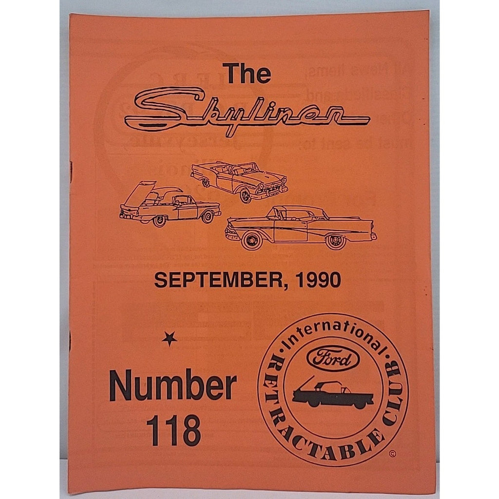 The Skyliner - International Retractable Club - Septembwr 1990 Number 118