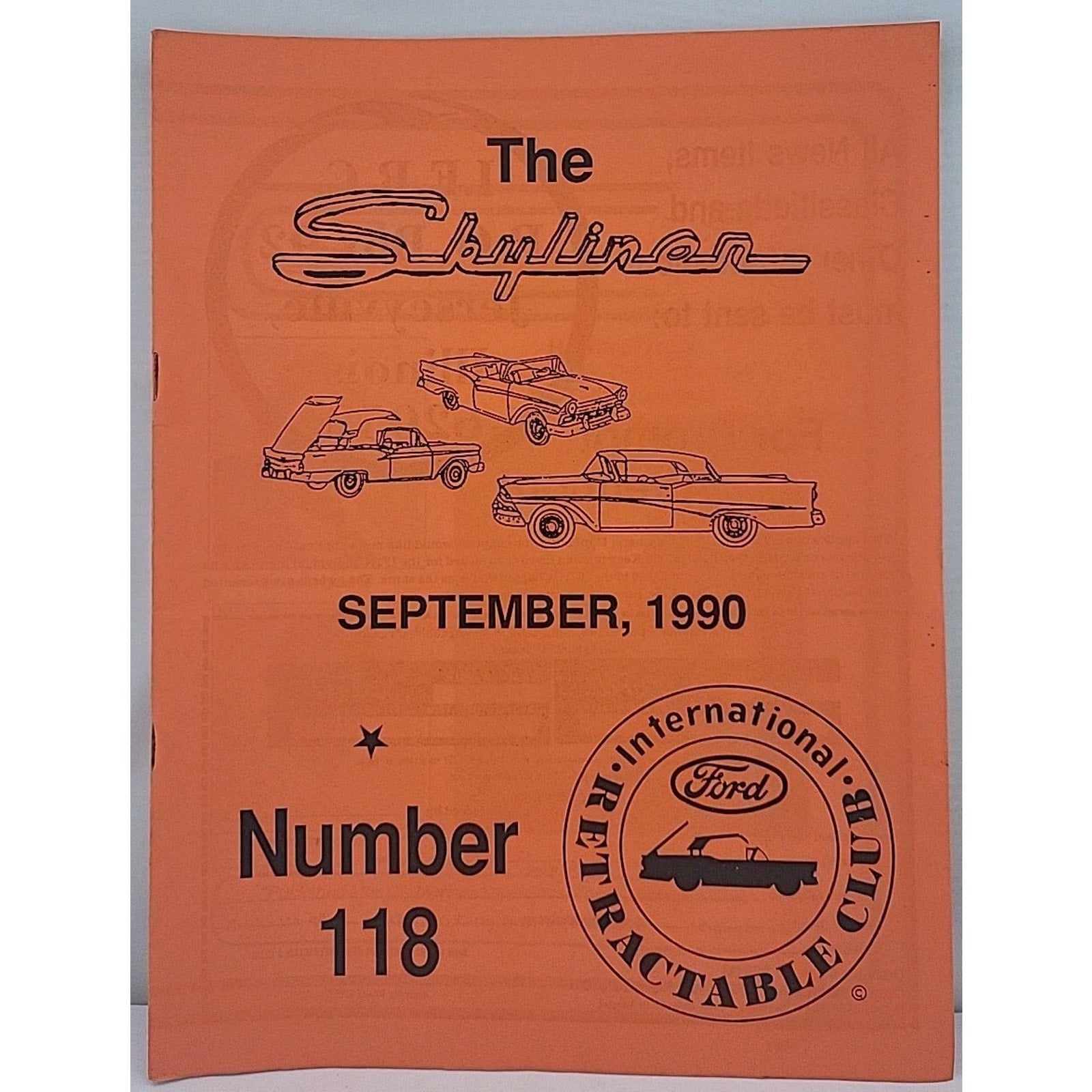 The Skyliner - International Retractable Club - Septembwr 1990 Number 118
