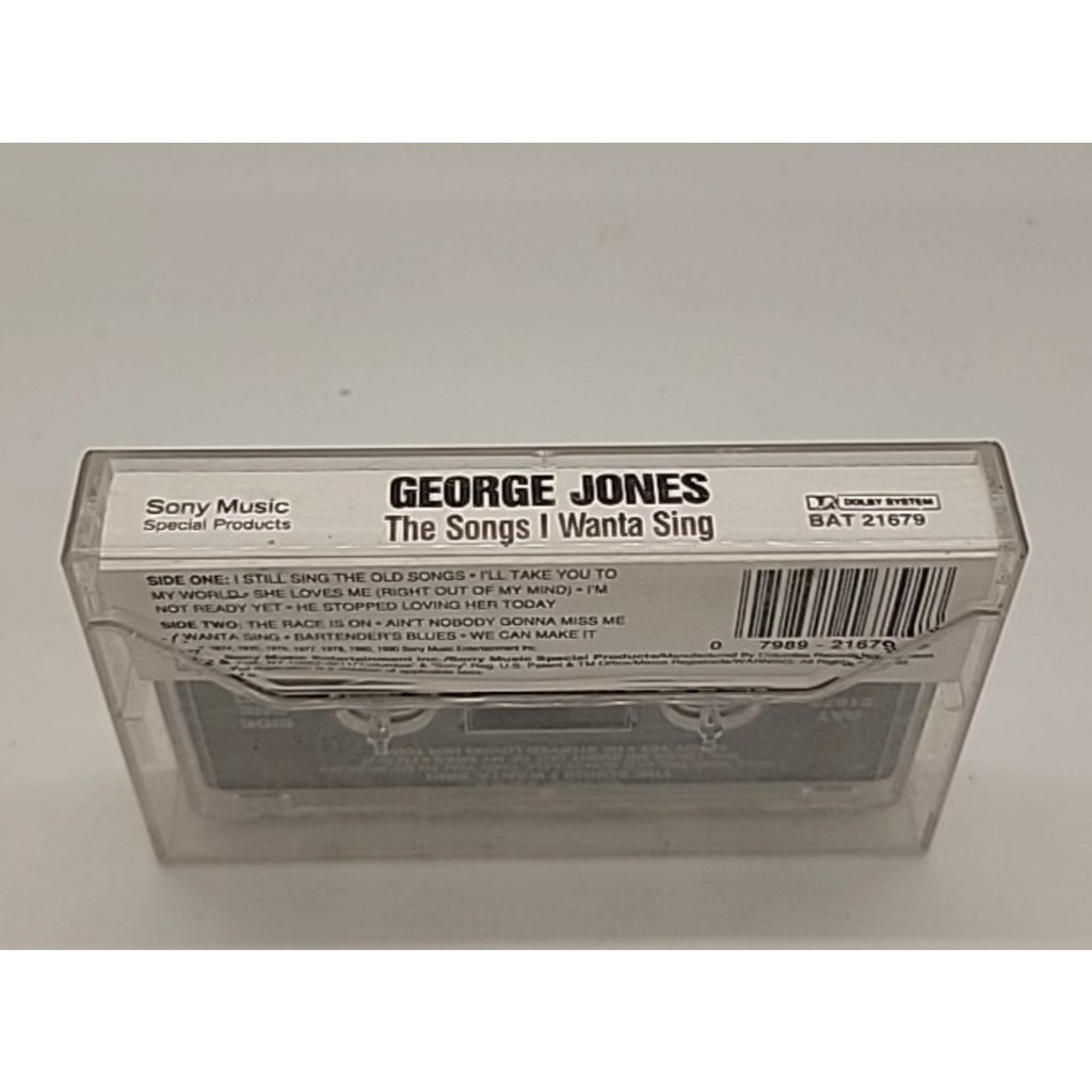 The Songs I Wanta Sing by George Jones (Cassette, Dec-1995, Sony Music)