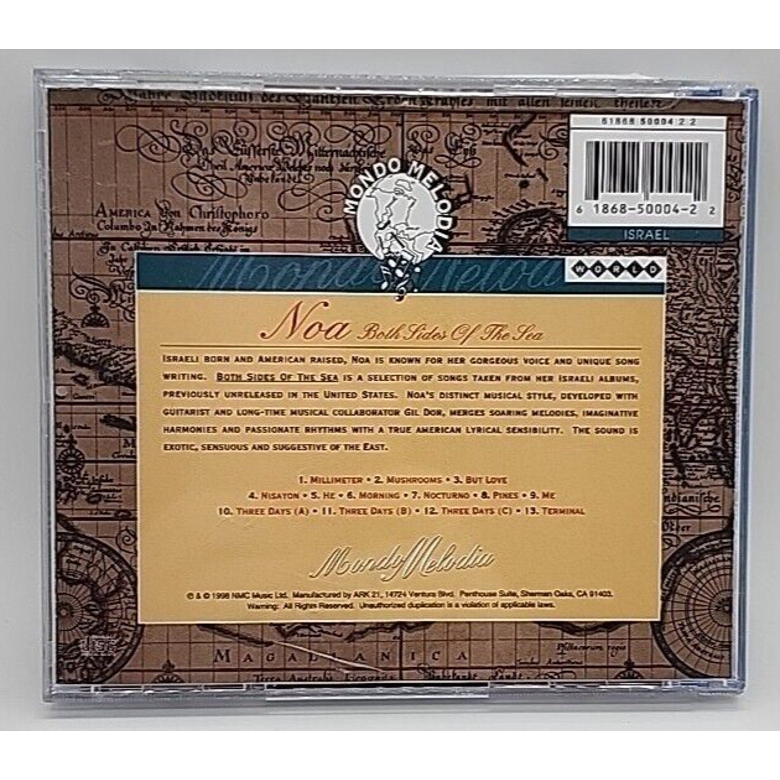 Both Sides of the Sea by Noa (CD, 2000)