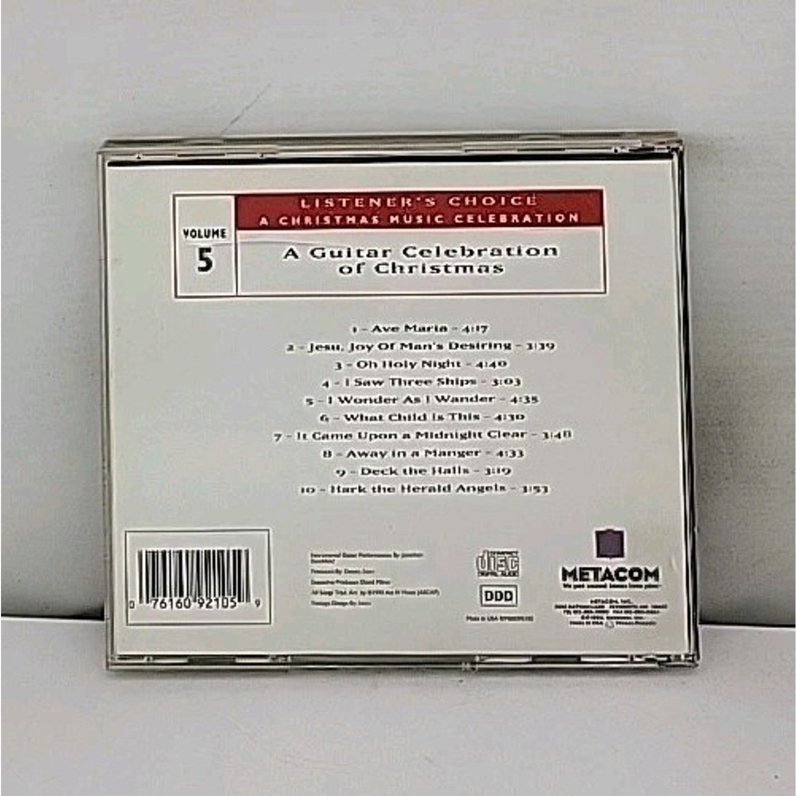 Christmas Music Celebration, A Guitar Celebration of Christmas (1993 CD) VOL 5