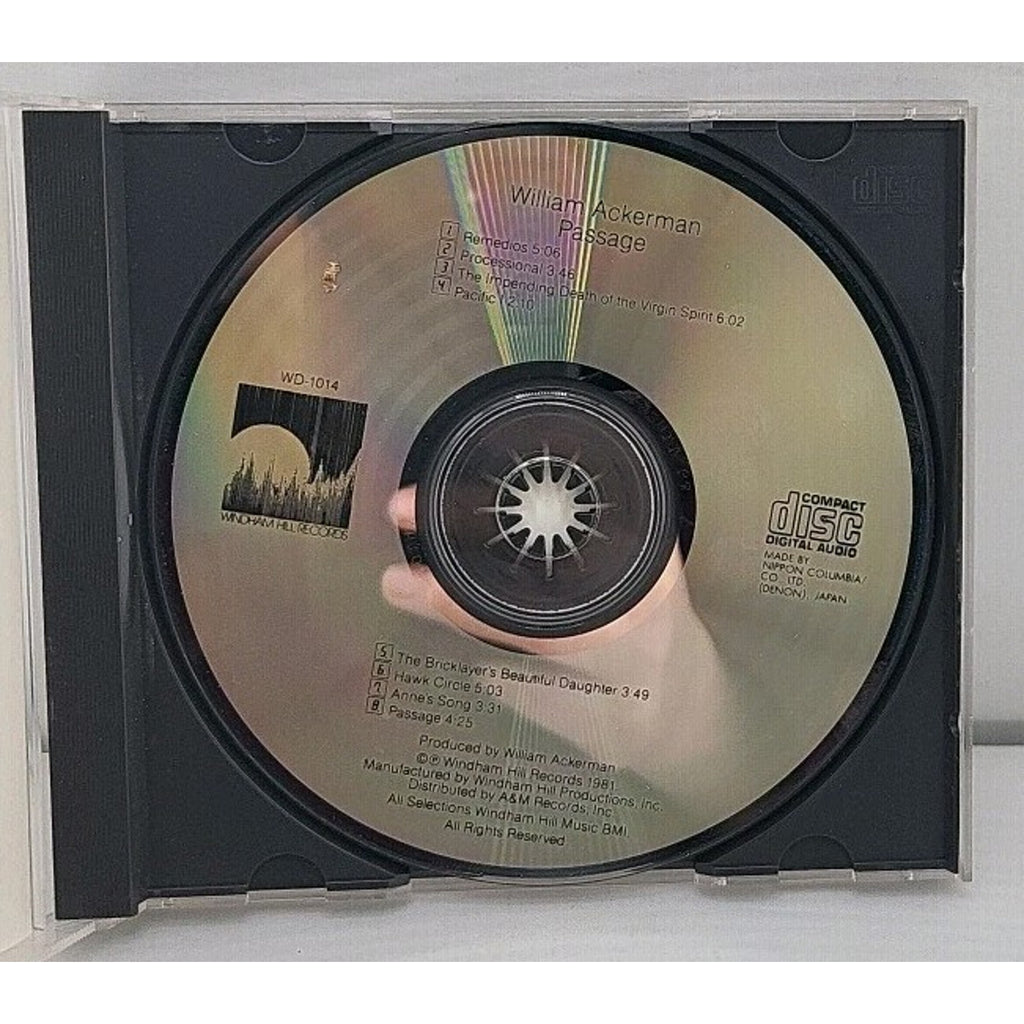 Passage by Will Ackerman (CD, Windham Hill Records)