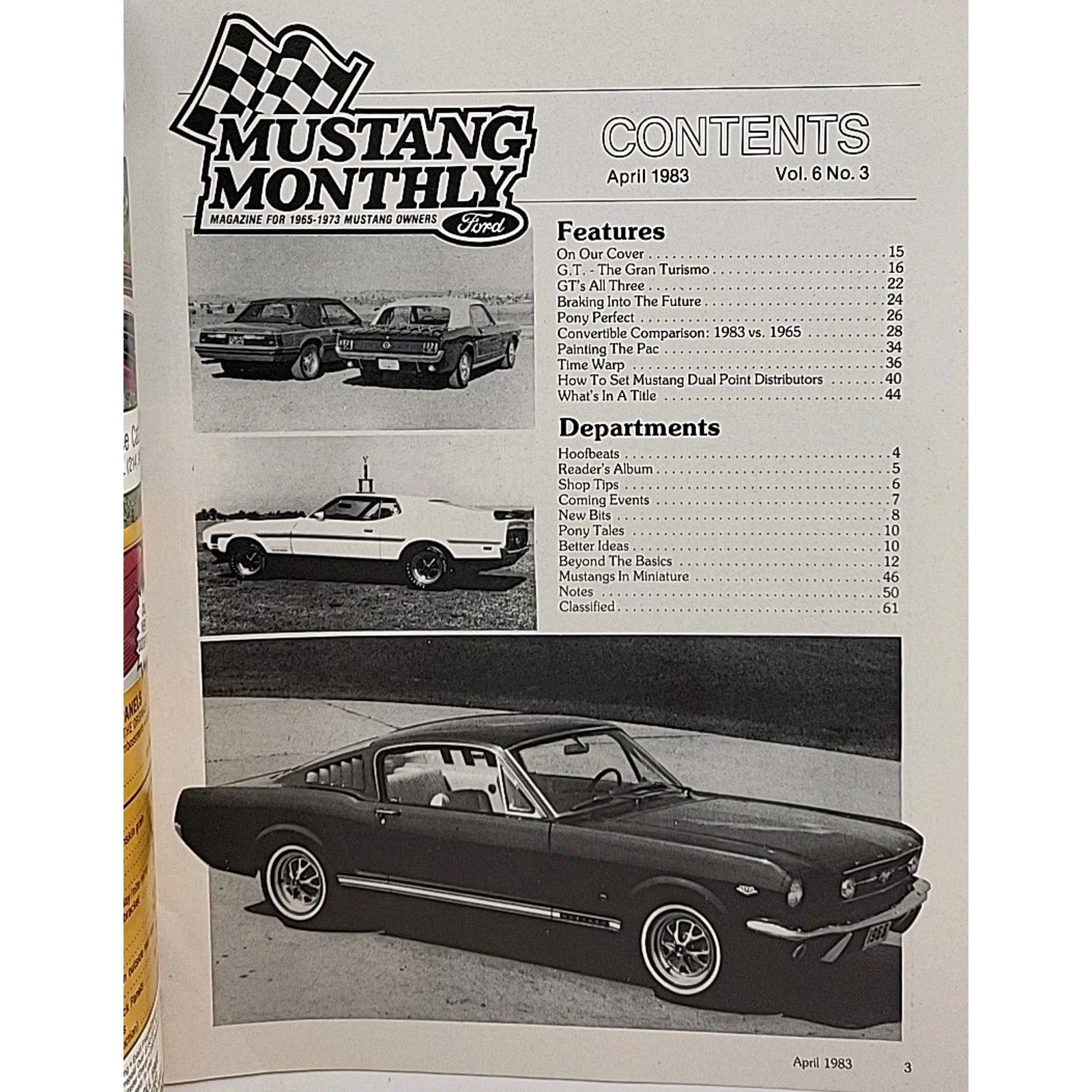 Mustang Monthly Magazine - April 1983 - Vol. 6 No. 3