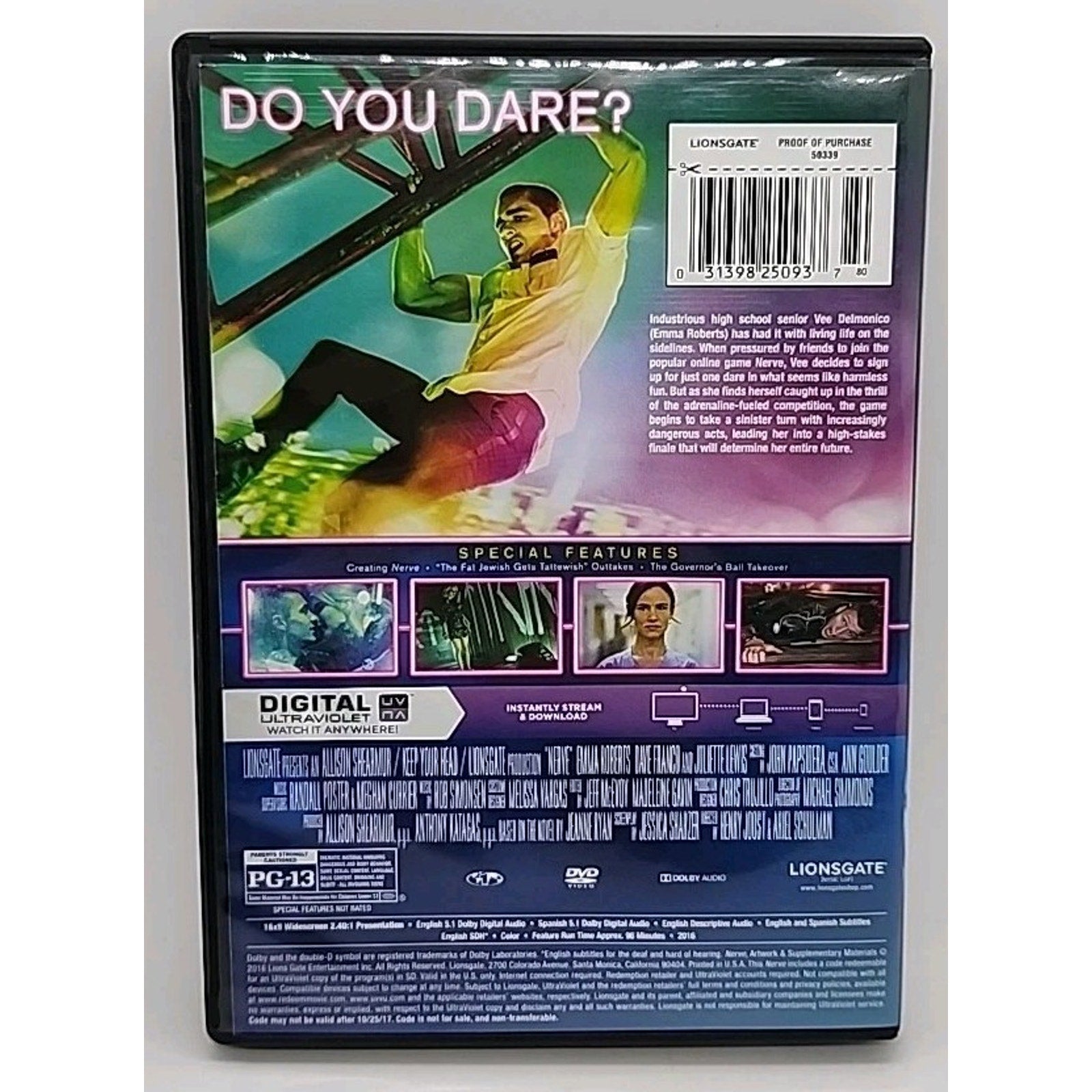 Nerve (DVD, 2016)