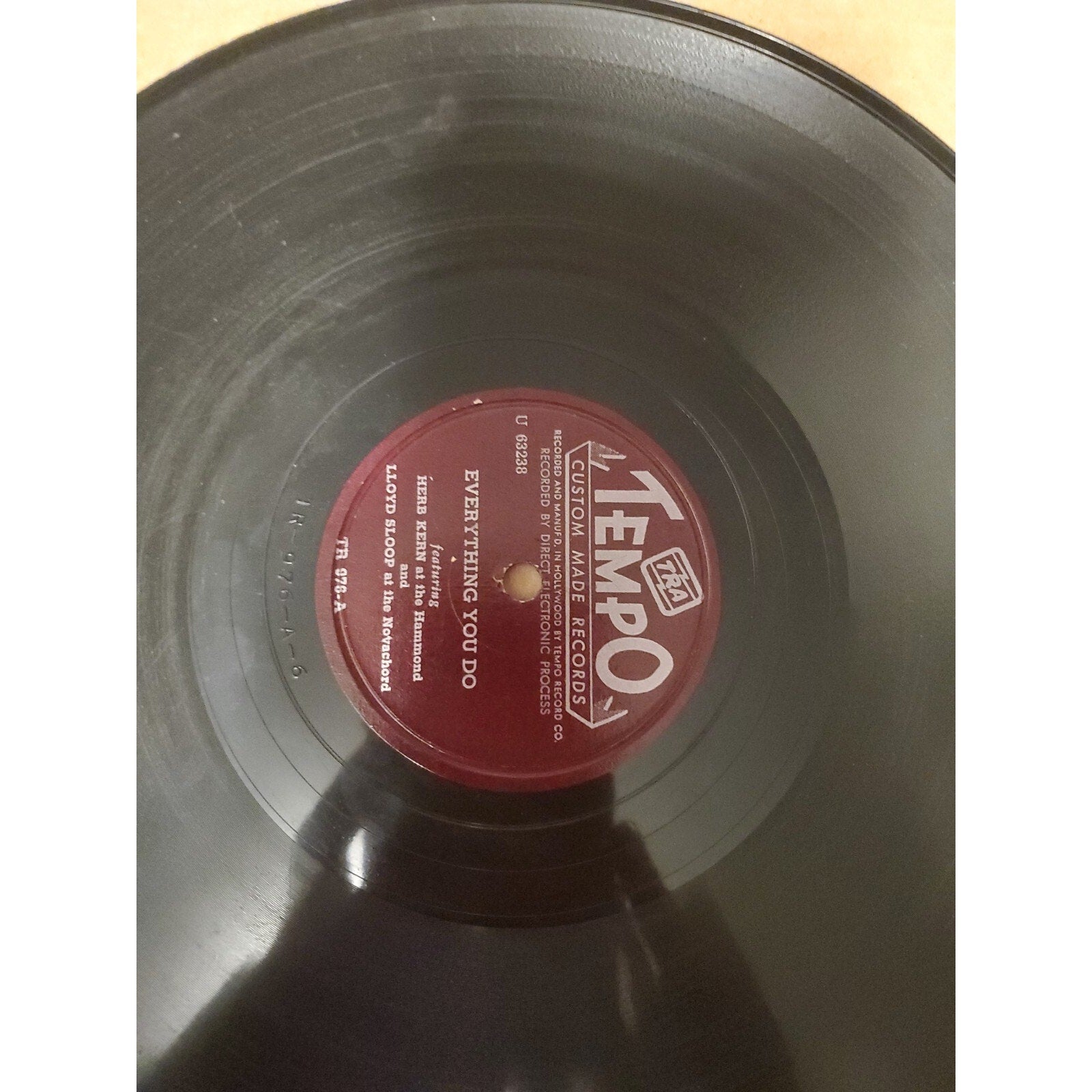 Herb Kern Everything You Do/ Lady Be Good TEMPO Custom Made Records 78