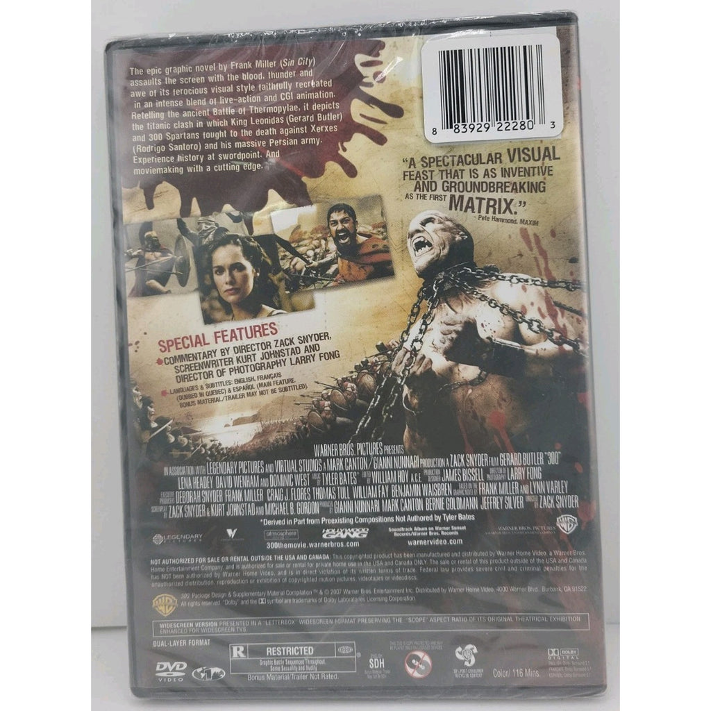 300 DVD Widescreen *Brand New*