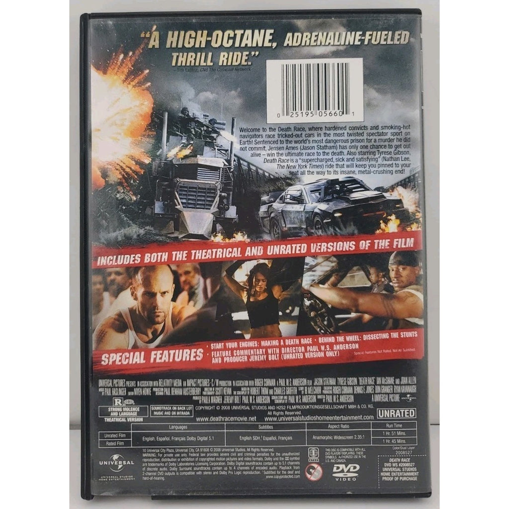 Death Race (DVD, 2008)