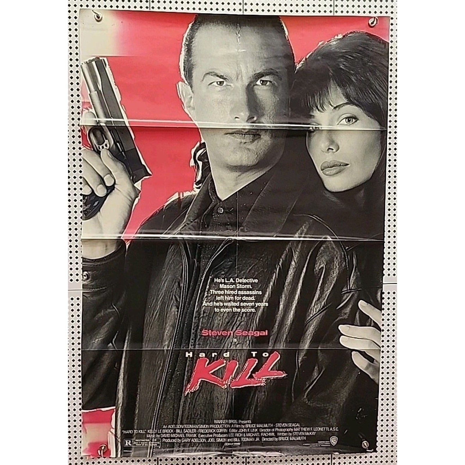 Hard To Kill - Original Movie Poster 27x40 1990 Steven Seagal , Kelly LeBrock
