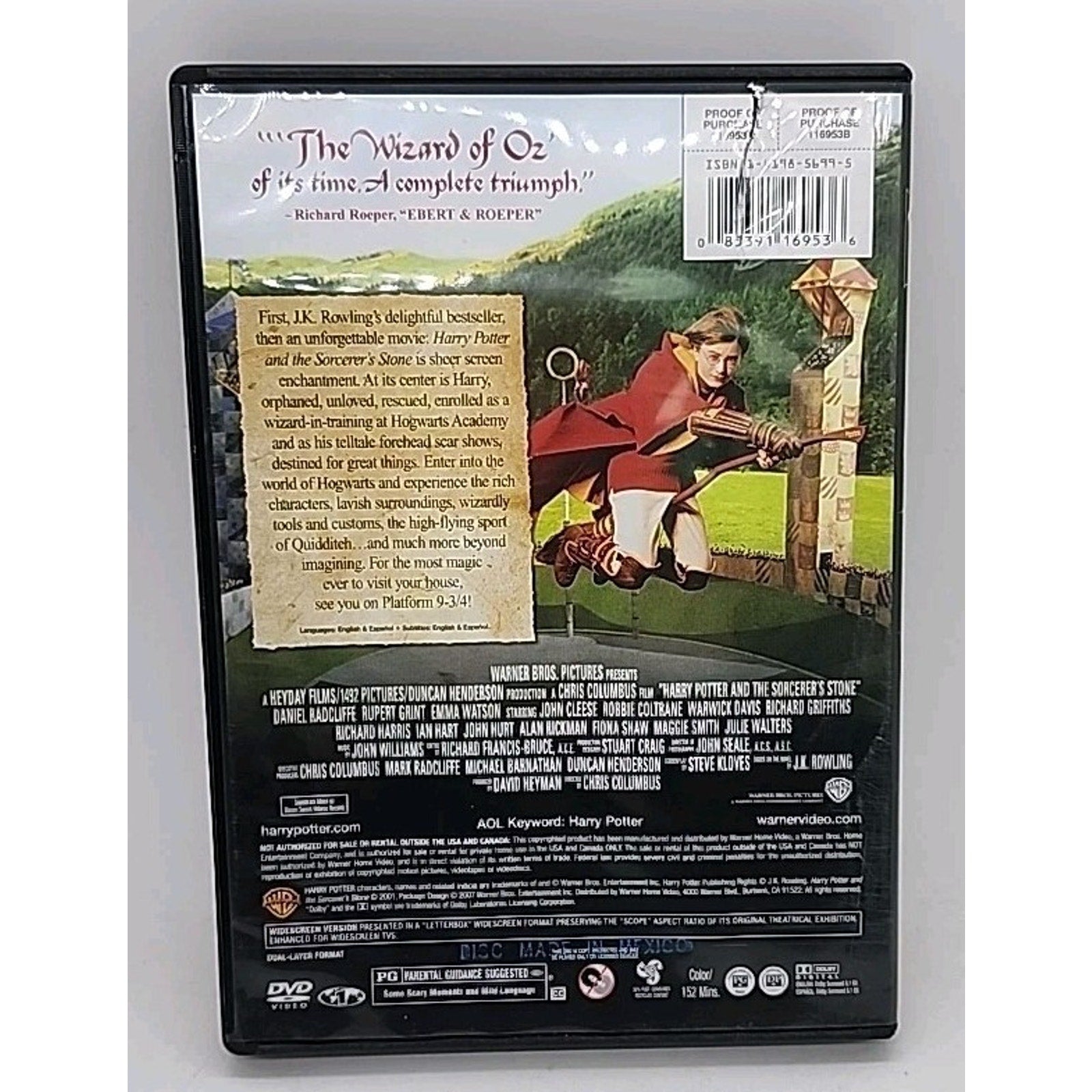 Harry Potter & the Sorcerer's Stone (DVD)