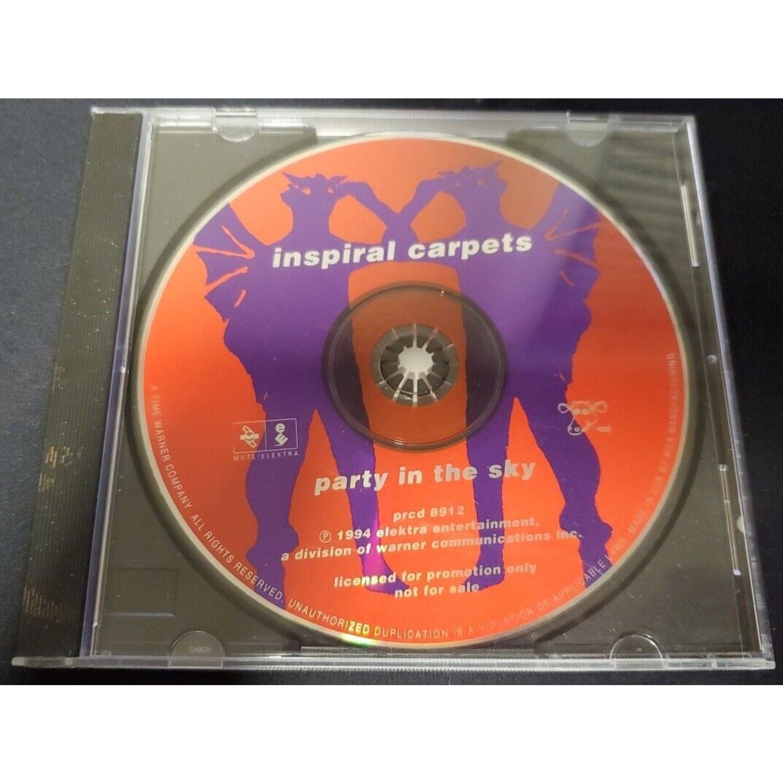 Inspiral Carpets Party in the Sky w/ RARE BOBBITT EDIT 1994 PROMO DJ CD single