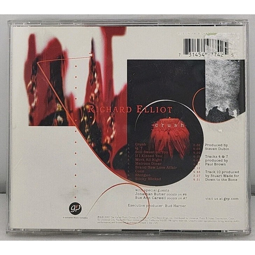 Crush by Richard Elliot (CD, 2001)