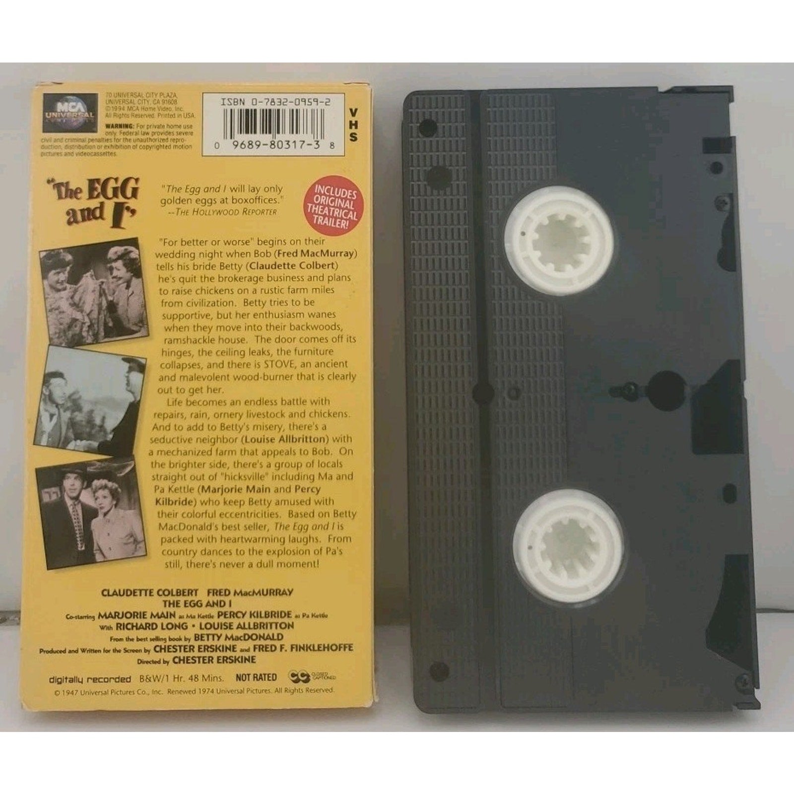 Egg & I (VHS, 1947)