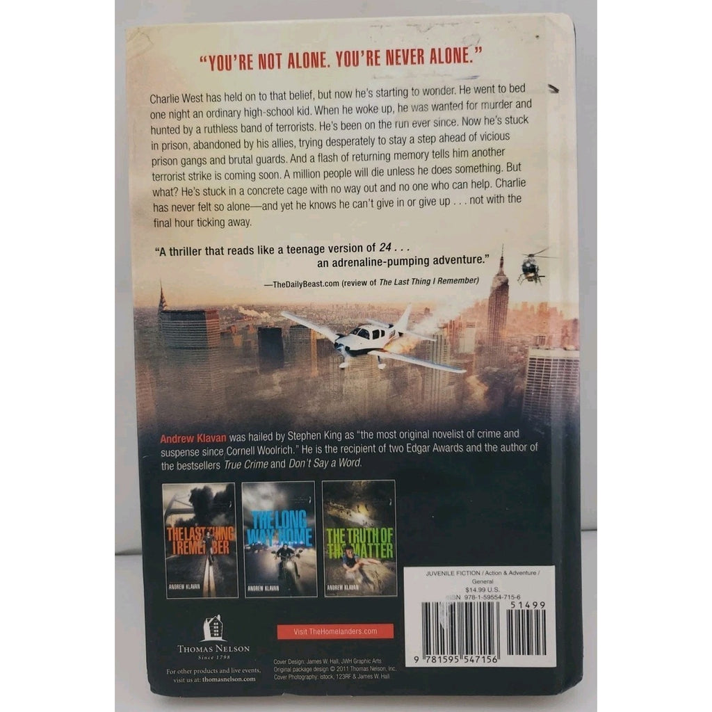 Final Hour by Andrew Klavan and Thomas Nelson Publishing Staff (2011, Hardcover)