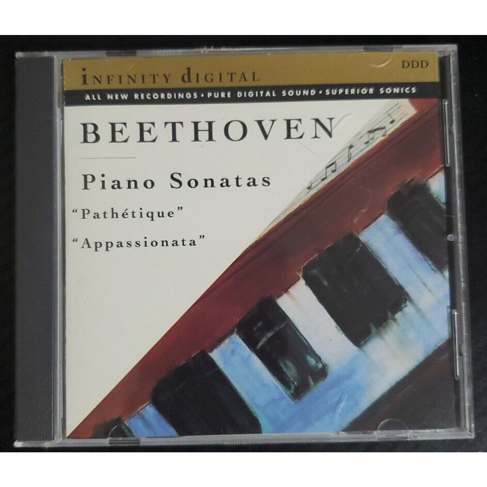 Beethoven: Piano Sonatas "Pathetique" & "Appassionata" (CD, Feb-1994, Infinity D